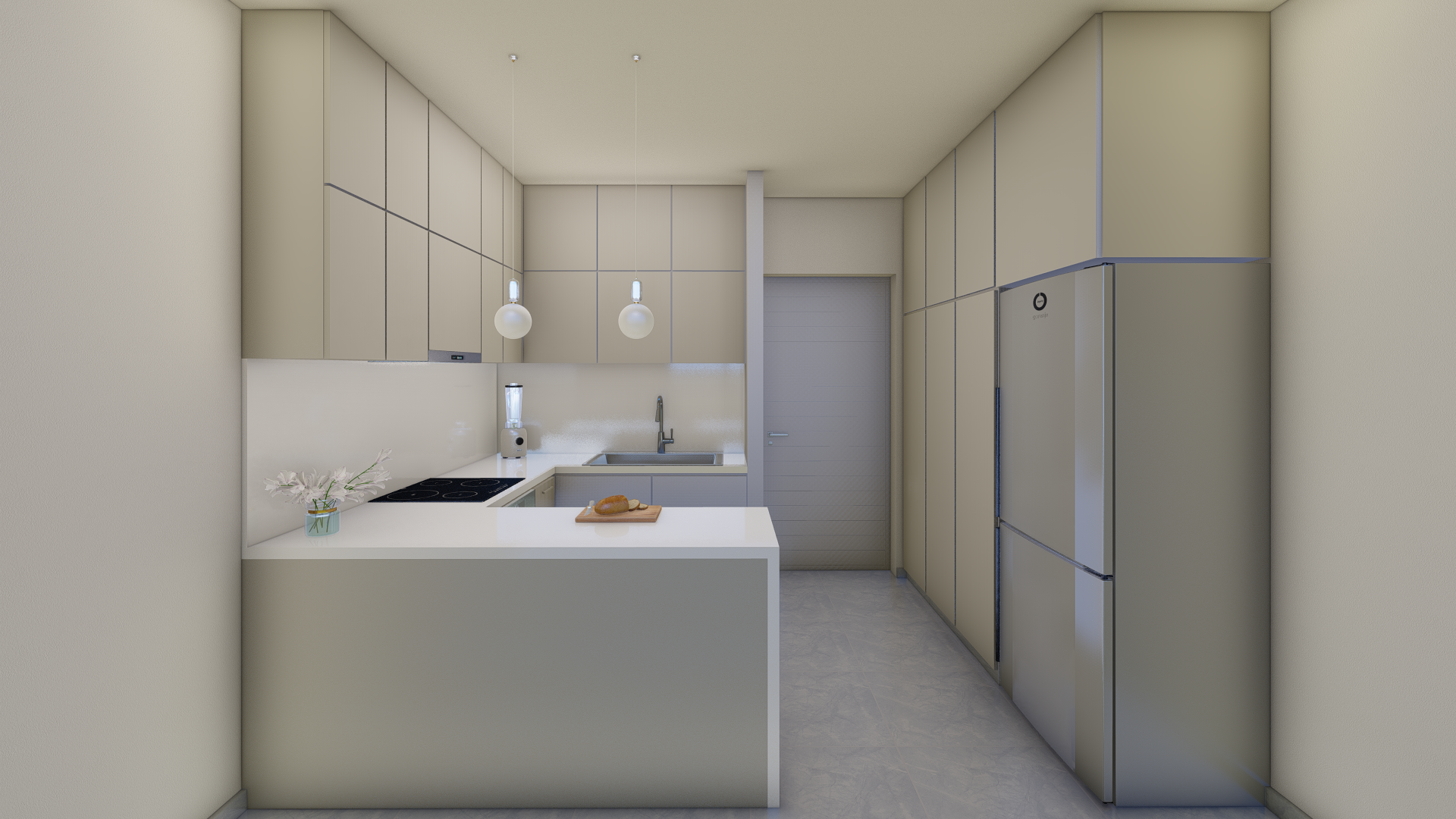 Kitchen 101 - Choice 2 - Interior visualisation